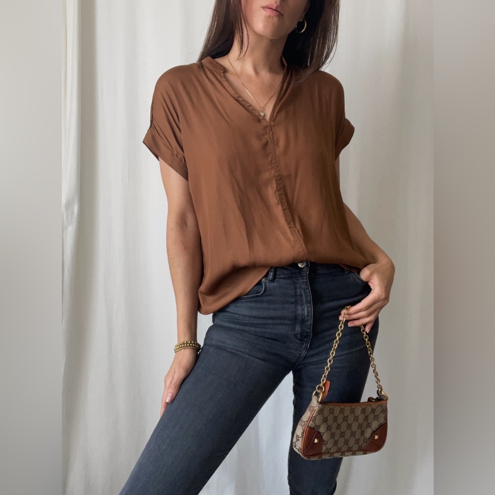 Size S • TOP silky smooth top — In Rust